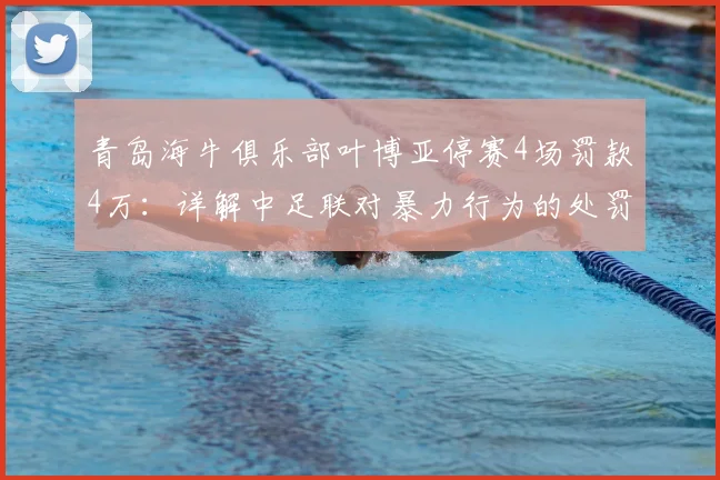 青岛海牛俱乐部叶博亚停赛4场罚款4万:详解中足联对暴力行为的处罚标准与2026赛季影响